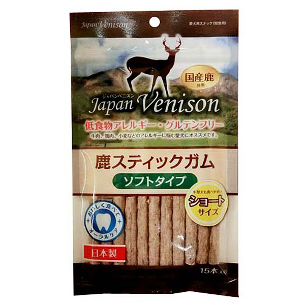 Rakuten - asuku（アスク） ジャパンベニスン 鹿スティックガム ソフト ショートタイプ 15本（ドッグフード おやつ）