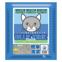 サンメイト ブルータイム 6L(猫砂 トイレ砂 紙製 エコ 色が変わる 固まる 流せる 燃やせる)