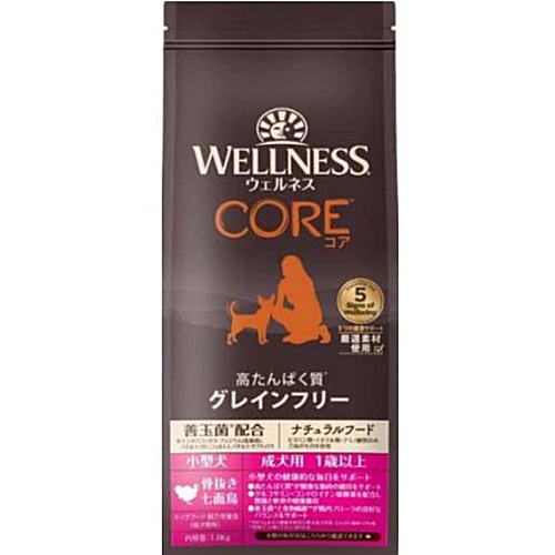 Rakuten - ウェルネス コア 小型犬 成犬用（1歳以上） 骨抜き七面鳥 1.8kg（ドッグフード）