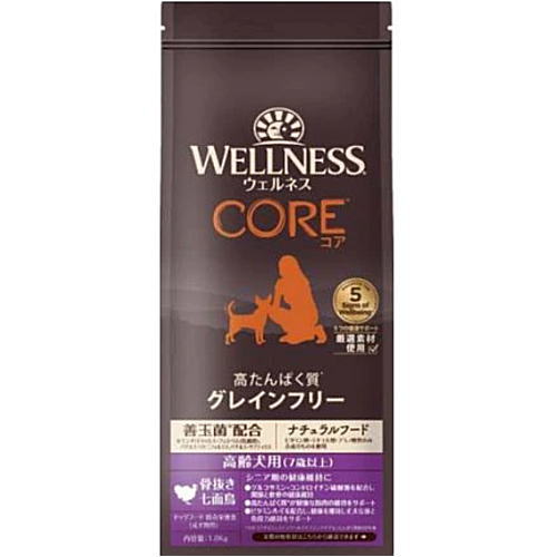 Rakuten - ウェルネス コア 高齢犬用（7歳以上） 骨抜き七面鳥 1.8kg（ドッグフード）