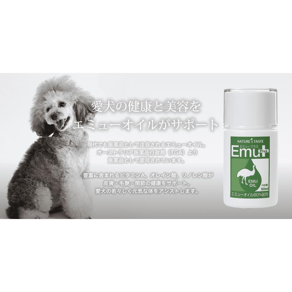 ネイチャーズテイスト エミュープラス 40ml 犬猫用 皮膚・被毛・筋肉・関節ケアオイル