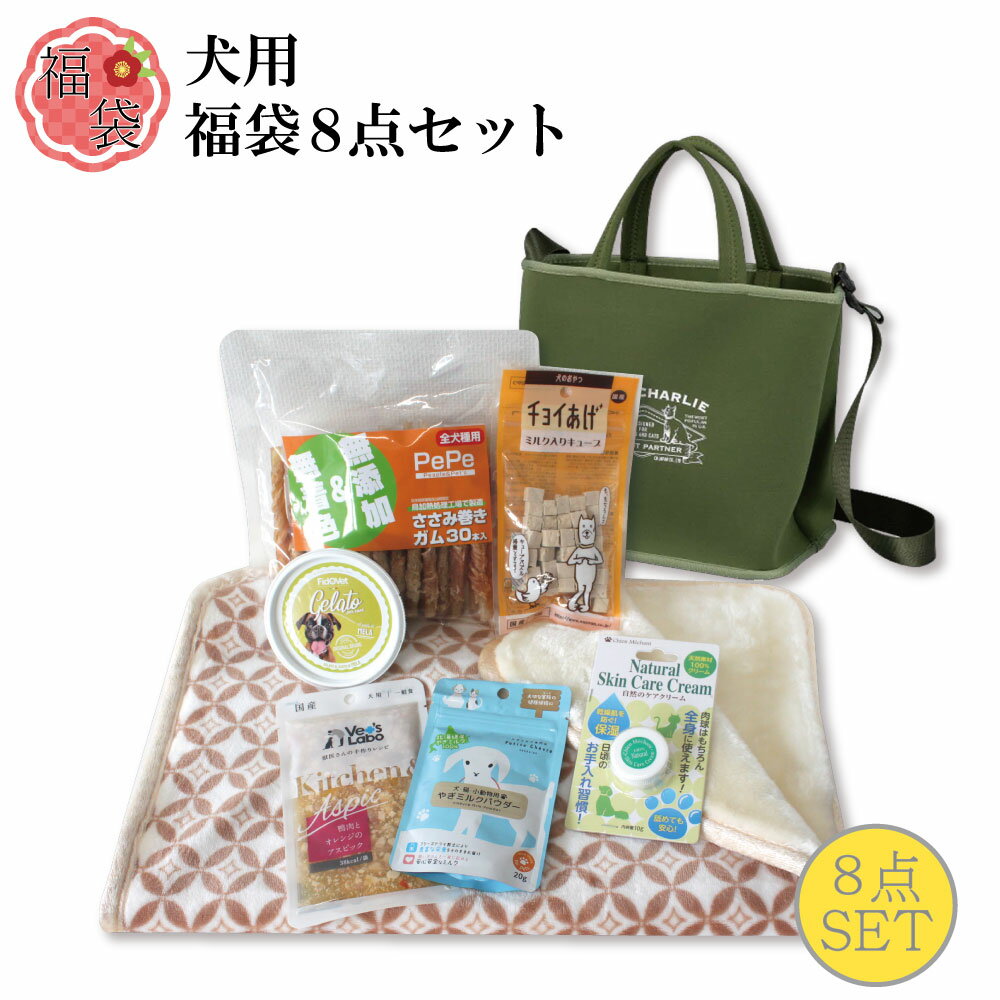 犬用 福袋 豪華8点セット おやつ ブランケット バッグ等 限定10セット