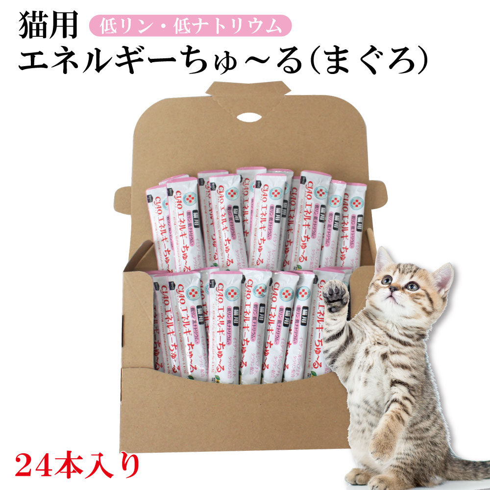 動物病院専用 CIAO 猫用 エネルギーちゅ～る 低リン低ナトリウム まぐろ 14g×24本入 チャオシリーズ(CIAO)