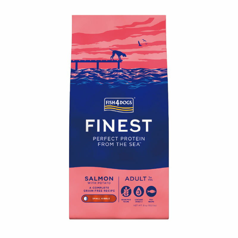 Rakuten - フィッシュ4ドッグ ファイネスト サーモン 小粒 6kg 成犬～シニア犬用 ドッグフード 正規品