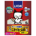 ニオイをとる砂 7歳以上用 鉱物タイプ 5L ライオン 4903351007673