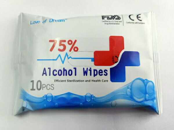 代引き不可【在庫限り】残りわずか！ アルコール ウェットティッシュ ポケットサイズ【10枚入】 エタ ...