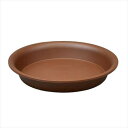 昔ながらの日本の焼き物調デザイン。陶鉢用の受皿。　いろいろな植物に受皿　　寸法(直径φ×高さH)(mm)317×46　材質：ポリプロピレン　　　　　　