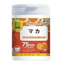 おやつにサプリZOO マカは、亜鉛の栄養機能食品です 2粒あたりマカエキス末20mg、亜鉛4mg、1日に必要なビタミンB1、ビタミンB6を含むタブレットです 水なしで噛んで美味しいチュアブルタイプ、オレンジ風味です 【原材料】 ぶどう糖、麦芽糖、マルトデキストリン、でん粉、マカエキス末(マカエキス、デキストリン) 結晶セルロース、二酸化ケイ素、ステアリン酸カルシウム、香料、グルコン酸亜鉛、クエン酸 甘味料(アスパルテーム、L-フェニルアラニン化合物)、ビタミンB6、ビタミンB1、ビタミンB2 【栄養成分(2粒あたり)】 エネルギー：7.44kcal たんぱく質：0.01g 脂質：0.04g 炭水化物：1.77g ナトリウム：0.04mg 亜鉛：4mg(57%) ビタミンB1：1.0mg ビタミンB6：1.5mg マカエキス末：20mg 【ご注意】 のどに詰まらせないようにご注意ください 開封後はフタをしっかりと閉めて保管し、お早めにお召し上がりください 天然物を使用しておりますので、まれに色が変化することがありますが、品質には問題ありません 体に合わない時は、ご使用をおやめ下さい 本品は多量摂取により疾病が治癒したり、より健康が増進するものではありません 亜鉛の摂り過ぎは銅の吸収を阻害する恐れがありますので 過剰摂取にならないように注意して下さい 1日の摂取目安量を守って下さい 乳幼児、小児は本品の摂取を避けてください 本品は、特定保健用食品と異なり、消費者庁長官による個別審査を受けたものではありません