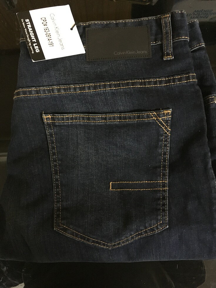 コストコ アウトレット タグ切れ等 #134429 CK Calvin Klein カルバンクライン ストレート ジーンズ サイズ：36×32 0036182368591【Z】