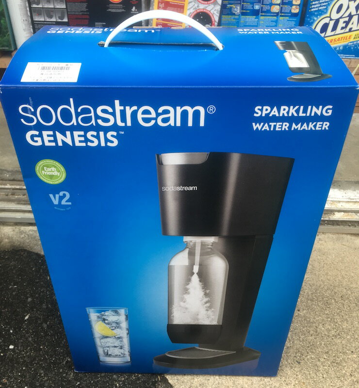 ＜送料無料＞コストコ アウトレット 1回使用(ガスなし)・開封 #589520 sodastream GENESIS ソーダストリーム V2 ＜黒＞ お家で炭酸 4589935922176【Z】のサムネイル