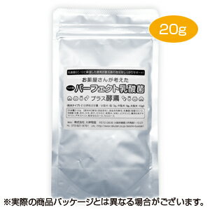 【サプリメント】《難消化性デキストリン配合》　お薬屋さんが考えた　ペット用（猫犬用）　パーフェクト乳酸菌プラス酵素（粉末タイプ）　ワンコインサプリメント　20g　【犬　猫　小動物　涙やけ　毛ヅヤ　整腸作用　乳酸菌　EC-12　酵素】【Z】