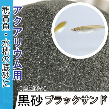 【10kg】めだか アクアリウム 底砂 黒砂 ブラックサンド 10kg 高温除菌済み 人工砂 メダカ 飼育 熱帯魚 観賞魚 送料無料【DBA】