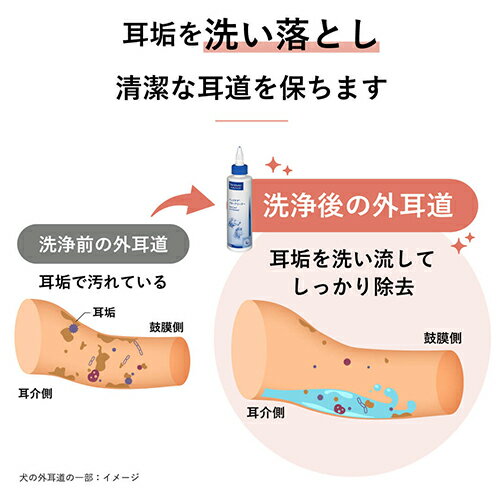 ペットサプリのラブリーのお届け先関東限定/2本セット「ベッツケア イヤークリーナー 125ml」同梱不可/三ビグ【2077】｜アングル2