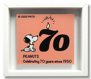 70YEARS PEANUTS　70周年 限定 Snoopy　スヌーピー　フレームマグネット　A　60mm×52mm