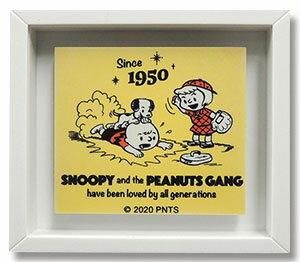 70YEARS PEANUTS　70周年 限定 Snoopy　スヌーピー　フレームマグネット　H　60mm×52mm