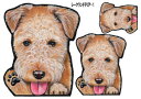 1000円ポッキリ 犬 ステッカー おしゃれ かわいい かっこいい おしゃれ レークランドテリア 1 グッズ 雑貨 シール 愛犬 レークランドテリア 雑貨 グッ...