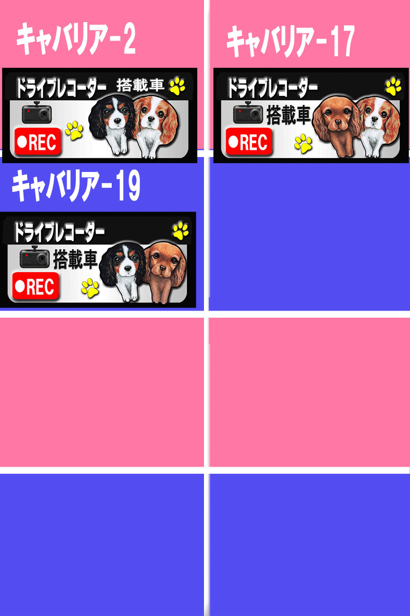犬 ドラレコ ステッカー かわいい 複数犬 ドライブレコーダー ステッカー マグネッ...