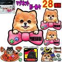 マグネット 犬 ステッカー おしゃれ かわいい かっこいい おしゃれ ポメラニアン グッズ 雑貨 車に貼る 車 に 貼る 車用 ドッグ 車 オーダー メイド S...