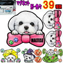 マグネット 犬 ステッカー おしゃれ かわいい かっこいい おしゃれ マルチーズ グッズ 雑貨 車に貼る 車用 ドッグ 犬ステッカー 車 オーダー メイド Sサ...