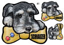 シュナウザー 41 犬 ステッカー シュナウザー 柄 グッズ 雑貨 シール 車に貼る 犬 ステッカー 犬のステッカー ミニチュアシュナウザー 車ステッカー 可愛...