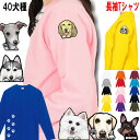犬 tシャツ レディース おもしろ 長袖 犬 グッズ 雑貨 誕生日プレゼント ヨーキー ウェスティ パピヨン ビーグル シェルティ ビションフリーゼ ラブラドー...