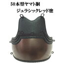 剣道 50本型ヤマト胴 ジュラシックレッド塗 胸山飾り 中学生・高校生・一般向け 胴紐付き