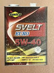 SUNOCO(スノコ)　Svelt EURO（スヴェルト ユーロ）　5W-40 20L ペール缶 オートモービル モーターカー カー 車 自動車 車両 日本サン石油 すのこ オイル 20リットル 20リッター 5W40 スベルト