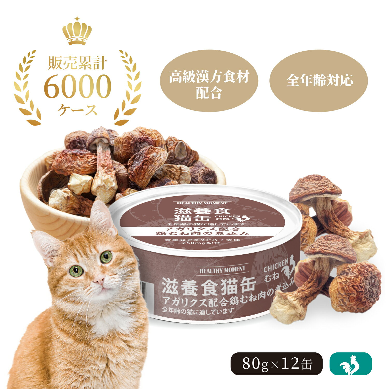 Healthy Moment 滋養食 猫缶 全年齢 アガ