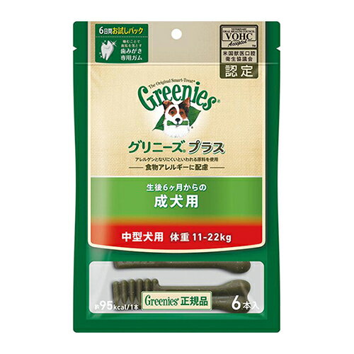 乐天商城 - グリニーズ プラス　成犬用　中型犬用　11-22kg　6P