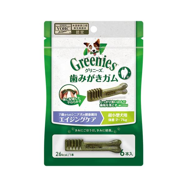 乐天商城 - グリニーズ プラス　エイジングケア　超小型犬用　2-7kg　6P