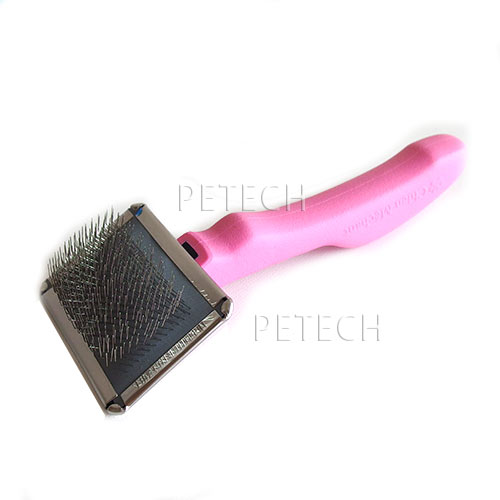 シャンメシャン　【密集ピン】プログリップ2　スリッカーブラシ　60　ピンク　日本製　犬　ブラシ　ペットブラシ　★