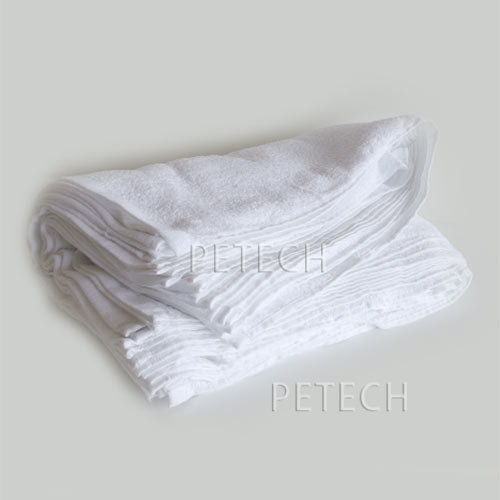 ハーフバスタオル 白無地　12枚入り　約50×85cm