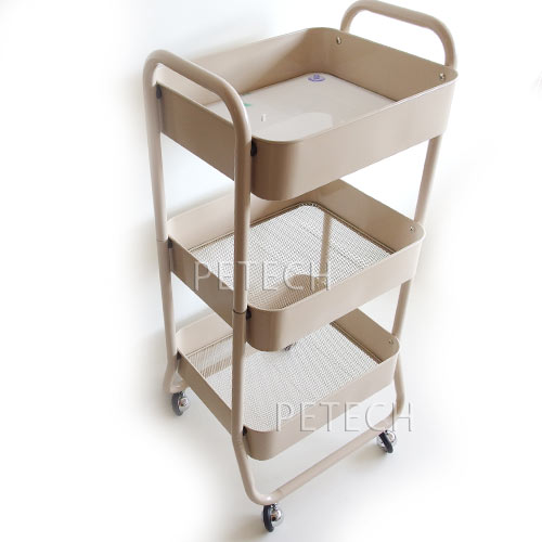 【写真撮影品】C-580　メッシュワゴン（下敷き1枚付き）　ベージュ　★