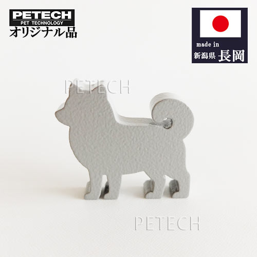 乐天商城 - ペーパーウェイト ミニ柴犬 (ライトグレー) 文鎮 犬の置物 【オリジナル品】【ネコポス便対応】