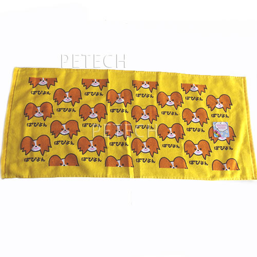 乐天商城 - フェイスタオル ぱぴよん ワンワンワールド 約34×75cm 【ネコポス便対応】