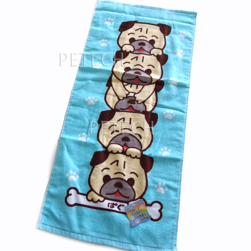 樂天商城 - ツミツミワンワン ぱぐ フェイスタオル 約34×75cm 【ネコポス便対応】