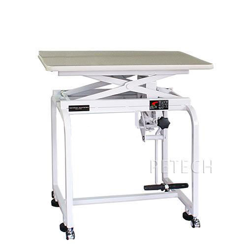 油圧式トリミングテーブル　X-750　天板グレー