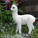■ガーデンオブジェ■庭の動物たちアルパカ 白毛