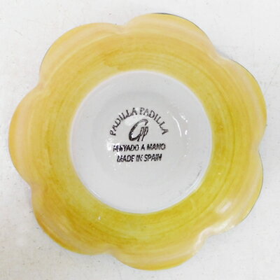 ■スペイン陶器■ハエン　フリル ボウル G&Bフラワー