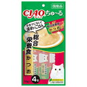 【賞味期限:2025/9/30のため特価】いなばペット SC-158 ちゅ~る総合栄養食かつお 4本 訳あり