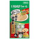 【賞味期限:2025/8/31のため特価】いなばペット D-106 犬ちゅ〜る総合栄養食ビーフ 14g×4本 訳あり