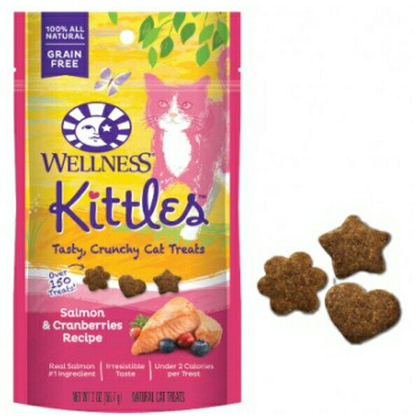 ◇ウェルペット・ジャパン ウェルネス キトルズ サーモン クランベリー入り 56g | 猫 おやつ ウェルネス..