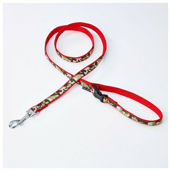 ◇ペティオ EthicalDoor 犬用リードSS 迷彩レッド W57785