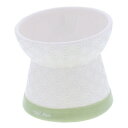 ◇ペティオ アドメイト フードが食べやすい脚付き陶器食器 Mサイズ A26514