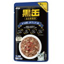 ◇アイシア 黒缶パウチ かつお節入りまぐろとかつお 70g