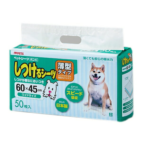 ◇ボンビアルコン しつけるシーツ薄型ワイドサイズ 50枚入