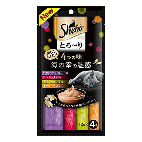 ◇マースジャパンリミテッド シーバ とろーり メルティ 4つの味 海の幸の魅惑 12g×4