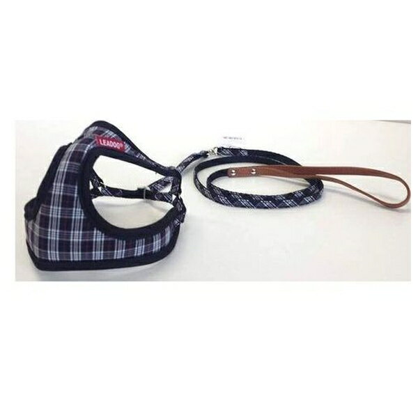 ◇リードッグ BCFH-S-BK Bチェックフロントハーネスリード S-ブラック