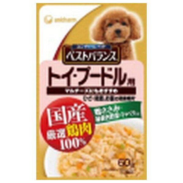 ◇ユニ・チャーム 愛犬元気ベストバランス国産鶏ささみパウチトイ・プードル用60g