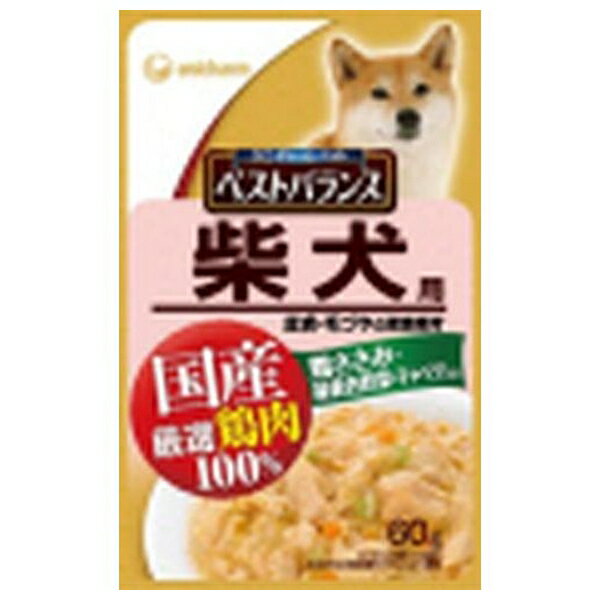 ◇ユニ・チャーム 愛犬元気ベストバランス国産鶏ささみパウチ柴犬用60g